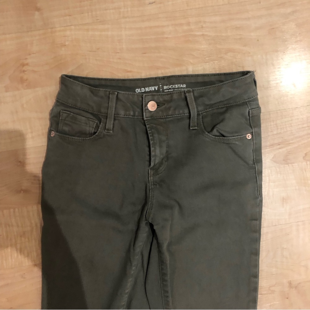 Old Navy Rockstar Mid-Rise Skinnies (Green)